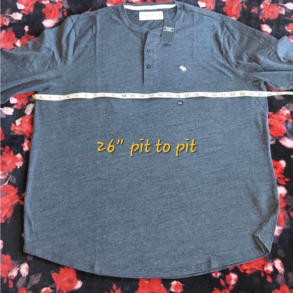 Abercrombie and Fitch Henley Tee size XXL NWT - Picture 2 of 8